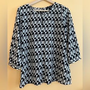 The Limited Black & White Blouse